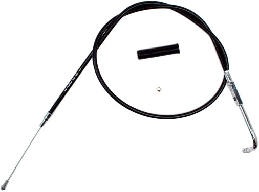 Motion Pro black vinyl idle cable for hydraulic control lines, featuring durable construction and precise control.