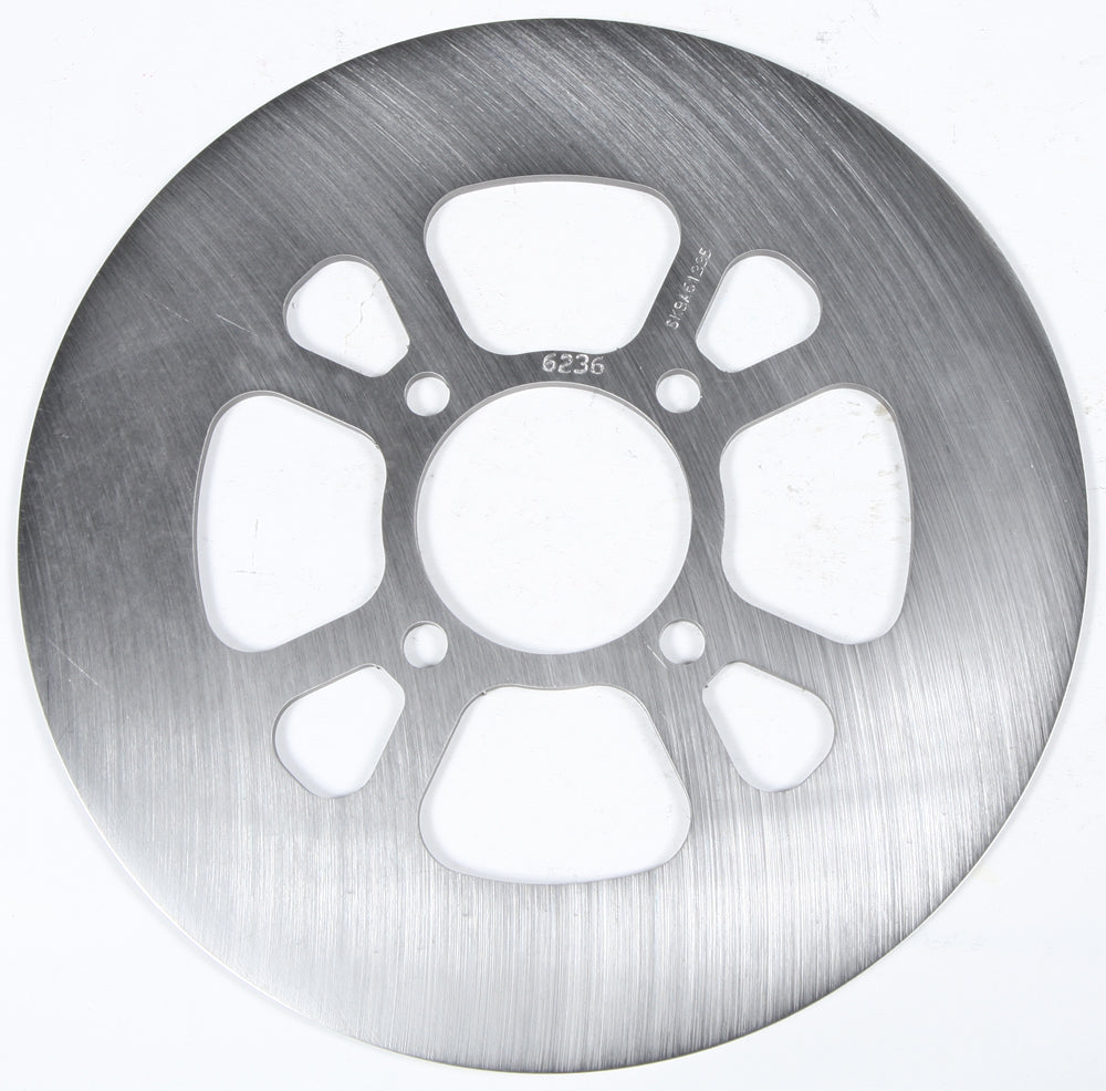 EBC Motorcycle Brakes standard rotor 15-6236, circular metal brake disc with vented design for motorcycle braking system