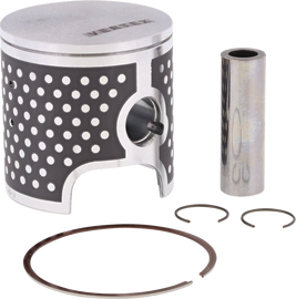 Vertex cast replica piston kit with multiple pistons and components for engine rebuild, shown in the image.