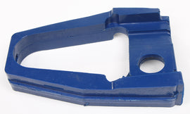 Blue UPP Racing front chain slider for motorcycles, designed to protect the chain and chain guide.