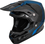 Fly Racing Formula Carbon Tracer Helmet Blue/Black Sm 73-4440S