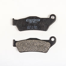 Load image into Gallery viewer, Semi-metallic Braking Brake Pad Set by Braking, showing detailed brake pads with metallic backing in a close-up view