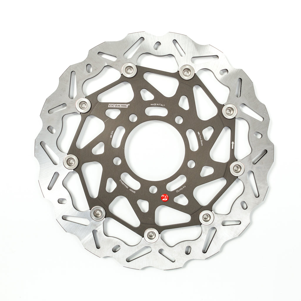 Braking Sk2 directional brake rotor for left side, 32-6124L, with vented design and metallic finish for mountain bike braking systems.
