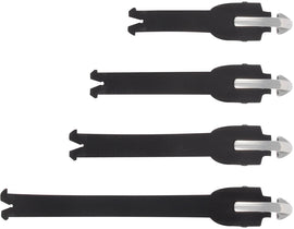 Alpine Star Tech 5/7 buckle straps in black, sturdy and adjustable for secure fit, shown on a white background.