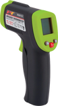Performance Tool infrared thermometer tool showing digital display and laser aiming for accurate temperature readings.
