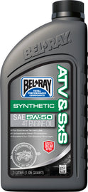 Bel-Ray ATV & SXS Syn Oil 5W50 4T bottle on a white background, showing the product label and brand details.