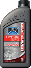 Bel-Ray Gear Saver Hypoid Oil 80w90 1L bottle, ideal for gear lubrication, shown in a retail product image.