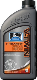Bel-Ray Primary Chaincase Lubricant 1L bottle, ideal for motorcycle chains, shown with product label and packaging details.