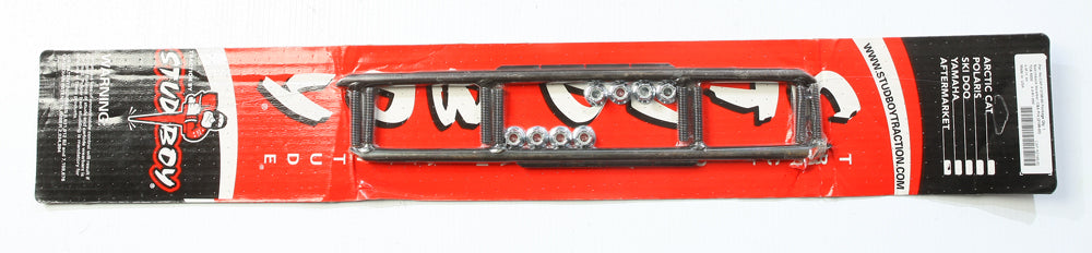 Stud Boy Round Bars 6-inch ski carbides with durable runners for snowmobile skis.