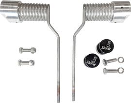 Ibexx Ice Scratcher Kit Black Gen 2 with metal blade and mounting hardware for snowmobile track protection.