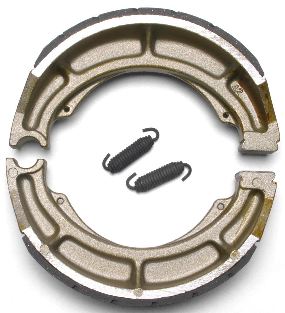 EBC Motorcycle Brakes grooved brake shoes with 634g weight, designed for reliable stopping power and durability