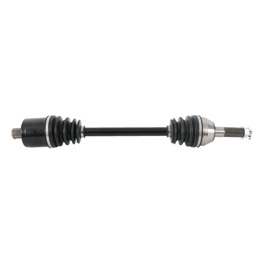 All Balls drive axle 536-0057 showing the metal shaft and rubber boot for vehicle drivetrain replacement