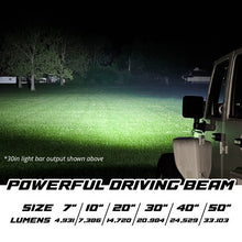 Charger l'image dans la galerie, Xkmax 7" Light Bar Dual Mode With Rgbw Strip App Control