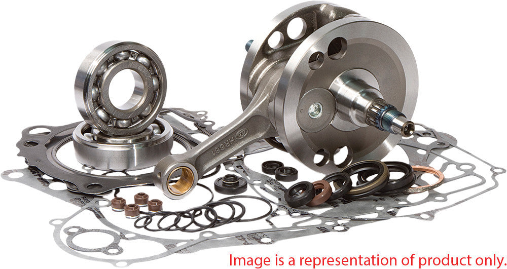 Hot Rods Hot Rod Complete Bottom End engine for CRF250R 2006-2007 with 1.5mm stroker crankshaft, showing engine components.
