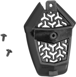 Fly Racing Kinetic helmet mouthpiece in black, designed for optimal comfort and protection during riding.