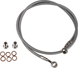 GALFER stainless steel clutch cable line 17-9400, hydraulic control line with durable metal construction and fittings.