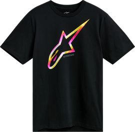 Alpine Star Omnium Ss Csf Tee in black, size XL, featuring a casual short-sleeve design with the brand logo visible on the front.