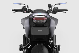 RIZOMA Flat-Out Fender Eliminator for Yamaha MT-07, sleek black body component with clean design and mounting hardware visible.