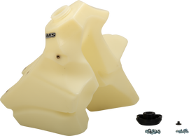 IMS Fuel Tank Natural Gal 57-3535, aftermarket motorcycle fuel tank in natural finish, with visible mounting points and design details.