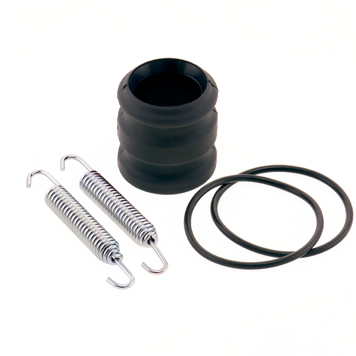 BOLT 2-Stroke O-Ring Spring and Coupler Kit for exhaust systems, includes various rubber seals and metal components.