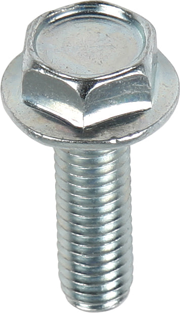 BOLT 10mm hex head flange bolts, 6x1.0x12mm, pack of 10, metal fasteners for hardware and fittings.