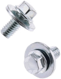 BOLT 8mm hex head flange bolt with 16mm washer, 6x1.0x12mm, set of 10, for hardware and fasteners applications