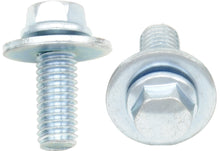 Load image into Gallery viewer, BOLT 8mm hex head flange bolt with 16mm washer, 6x1.0x16mm, showing the bolt and washer in a hardware setting