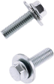 BOLT 8mm hex head flange bolt with 20mm washer, 6x1.0x20mm size, shown with included washers for hardware fastening.