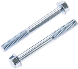BOLT 8mm hex head flange bolt, 6x1.0x50mm, hardware fastener in a pack of 10 showing the bolt's head and threading