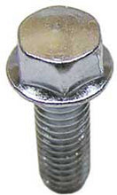 Load image into Gallery viewer, BOLT 8mm hex head flange bolts, 6x1.0x18mm, pack of 10, for hardware and fastener applications.