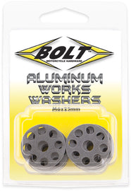 BOLT Aluminum Works Washers 6x25mm, 10-pack, hardware fasteners for fittings and structural projects.