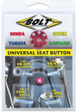 BOLT anodized seat button, hardware fastener with a sleek finish, designed for secure fitting and durability.