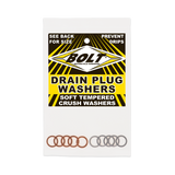 BOLT Banjo Crush Washers 10mm 10/Pk 5 Aluminum & 5 Copper 020-1014510