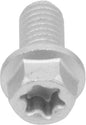 BOLT Dacromet plated 8mm flange bolts, 6x12mm, set of 10, for hardware and fastener fittings.