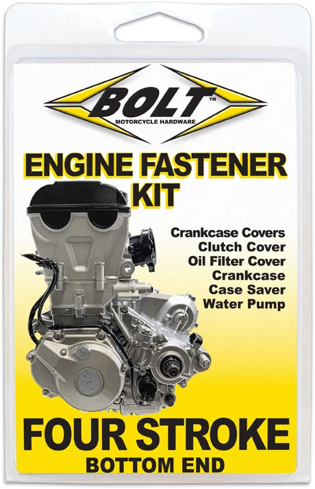BOLT engine fastener kit with hardware and fittings for Honda models, featuring durable fasteners and fittings for engine assembly.