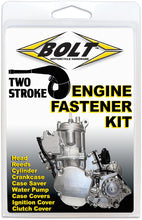 Load image into Gallery viewer, BOLT Engine Fastener Kit for Husqvarna and KTM motorcycles, includes hardware and fittings for engine assembly and repair.