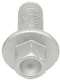BOLT Euro Hex Flange Bolt 5x0.08x12mm, 10-pack, showing silver fasteners with hex head and flange for hardware applications.
