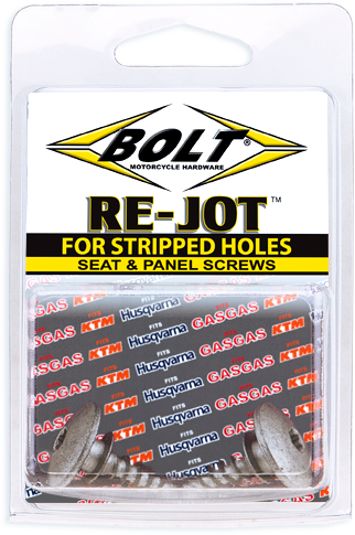 BOLT Euro Re-Jot seat and panel screws for repairing stripped holes in plastic, hardware fasteners for automotive or furniture use