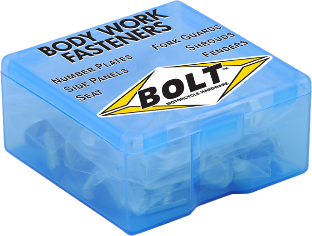 BOLT full plastic fastener kit for Yamaha YZ125 and YZ250 motorcycle, includes hardware and fittings for repairs.