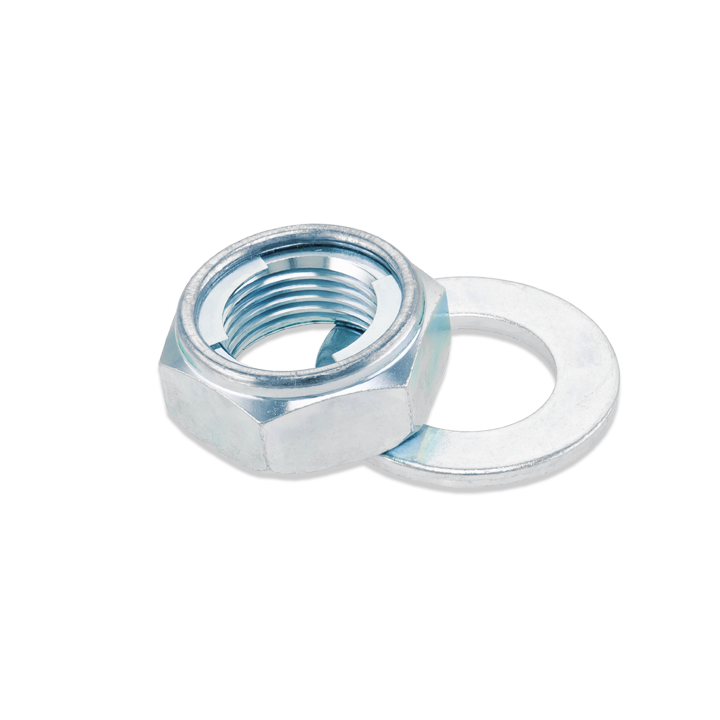 BOLT locking axle nut in 18mm size, used as a durable hardware fastener for secure wheel or axle assembly.