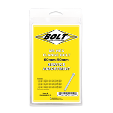 Load image into Gallery viewer, BOLT M6 8mm hex flange bolt assortment kit with 60 hardware fasteners for fittings and construction projects.
