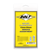 Load image into Gallery viewer, BOLT M6 8mm hex flange bolt in an assorted pack, showing the bolt's head and flange for fastening applications