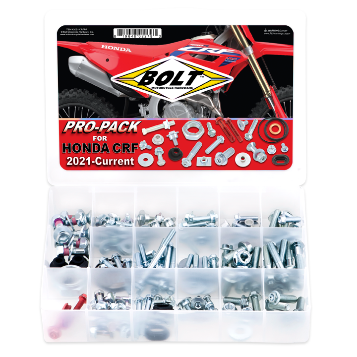 BOLT Pro-Pack Crf 020-00177 hardware fittings showing various fasteners and connectors for construction and assembly.