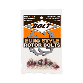 BOLT Rotor Bolts KTM 020-00139 for motorcycle brake rotors, durable hardware fasteners, silver finish.
