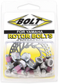 BOLT Yamaha rotor bolts, hardware fasteners for motorcycle brake system, durable metal fittings with threading.