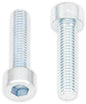 BOLT smooth socket head Allen bolts 8x1.25x20mm, 10-pack, hardware fasteners with hex socket drive for assembly and fastening.