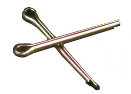 Zinc plated cotter pins by BOLT, 2.5x25mm, pack of 25, for hardware and fastener applications.