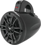 Black Boss Audio 400W 4-inch 2-way tower speaker for audio and communication systems.