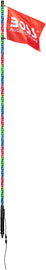 Boss Audio 6-inch LED whip light with Bluetooth for vehicle illumination, featuring blue LED lighting and wireless connectivity.
