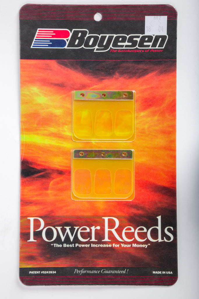 Boyesen motorcycle reeds for intake and fuel system, part 59-7682, designed to enhance engine performance and airflow.